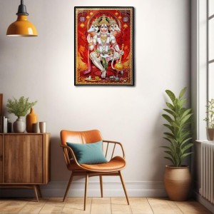 Panchamukhi Hanuman Laminated Photo - 5x7 Inches, Divine Blessings for Home & Office and Temple Decoration