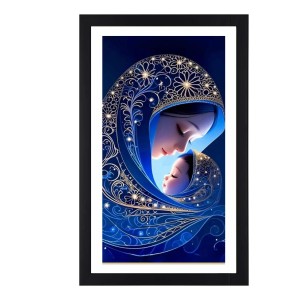 Mother and Child Colored Photograph |Heartwarming Wall Art | for Home or NurseryDecoration
