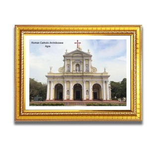 Roman Catholic Archdiocese Church Photo Frame, Beautiful Elegant Framed Wall Art of Iconic Cathedral Roman Catholic Archdiocese Church Photo Frame, Beautiful Elegant Framed Wall Art of Iconic Cathedral