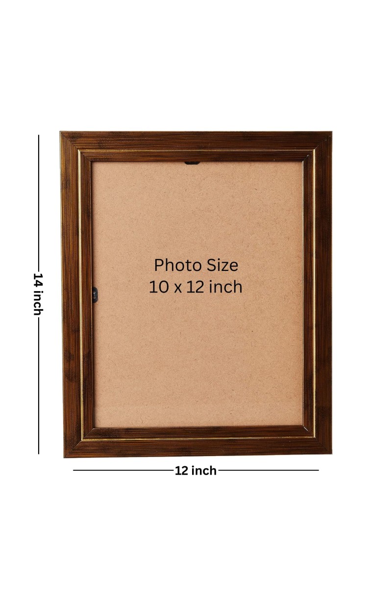 Hitech Sales Mata Annapurna Devi Photo Frame for Pooja Room, Temple Decor, Home Decoration and Gift (Wall and Tabletop, Rectangular, Printed Photo, 12 x 14 inches Frame, Brown)