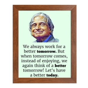 A P J Abdul Kalam & Famous Quote Brown Frame, 10x14InchesInspirational Wall Art for Office, Home DecorIdeal Spiritual Gift A P J Abdul Kalam & Famous Quote Brown Frame, 10x14InchesInspirational Wall Art for Office, Home DecorIdeal Spiritual Gift