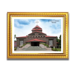 St. Mary Church Photo Frame, Beautiful Elegant Framed Wall Art of Iconic Cathedral St. Mary Church Photo Frame, Beautiful Elegant Framed Wall Art of Iconic Cathedral