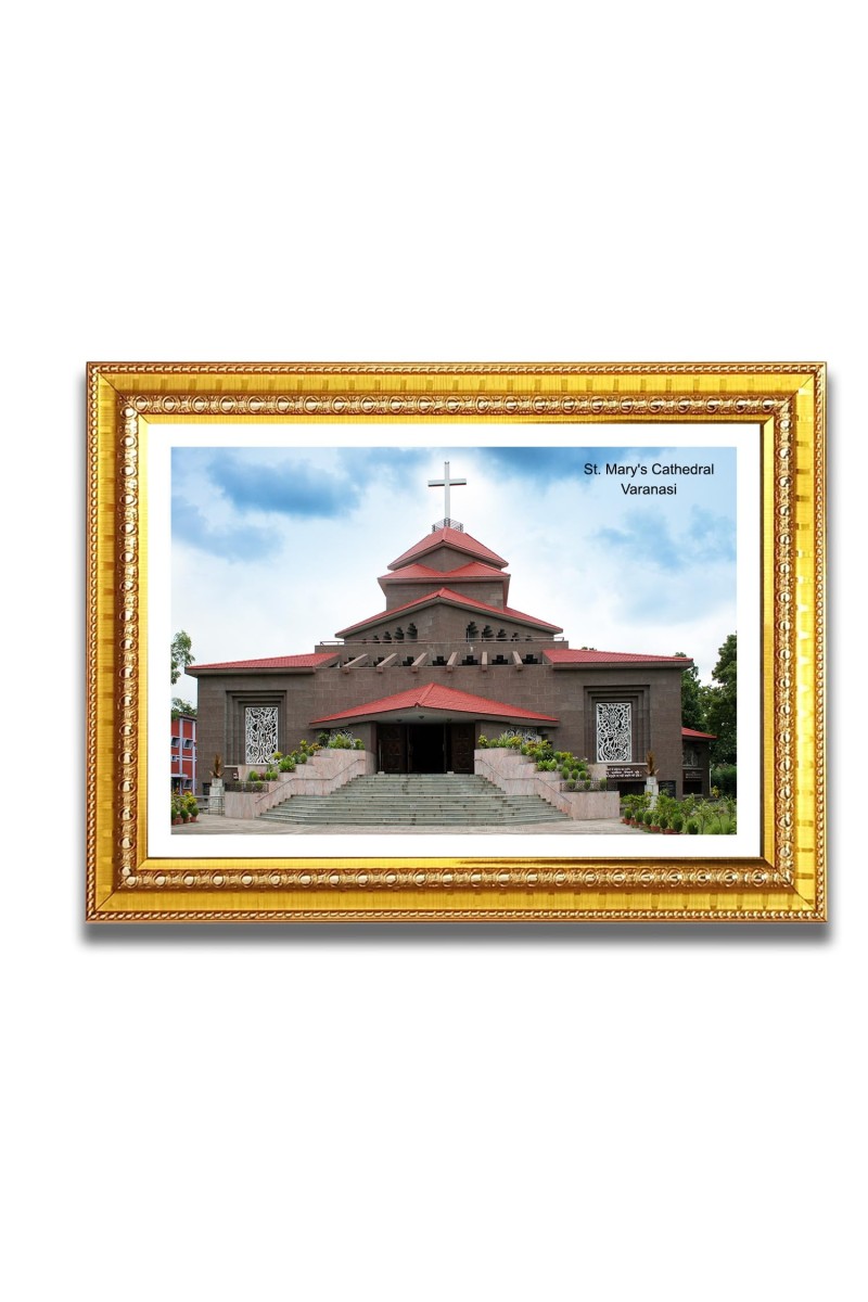 St. Mary Church Photo Frame, Beautiful Elegant Framed Wall Art of Iconic Cathedral