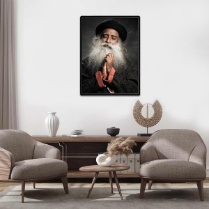 Sadhguru (Jaggi Vasudev) Laminated Photo - 5x7 Inches, Divine Blessings for Home & Office and Temple Decoration