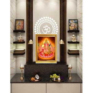Maha Ganapati Photo Frame 14x18 Inches – Decorative Hindu God Wall Art for Home & Office | Lord Ganesha Picture Frame for Pooja Room, Housewarming & Spiritual Gifts Maha Ganapati Photo Frame 14x18 Inches – Decorative Hindu God Wall Art for Home & Office | Lord Ganesha Picture Frame for Pooja Room, Housewarming & Spiritual Gifts