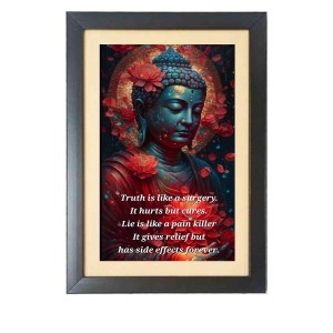 Buddha & His Famous Quote Photo Frame - Brown Frame, 11x15 Inches, Perfect for Office & Wall Decoration, Ideal Gift Buddha & His Famous Quote Photo Frame - Brown Frame, 11x15 Inches, Perfect for Office & Wall Decoration, Ideal Gift