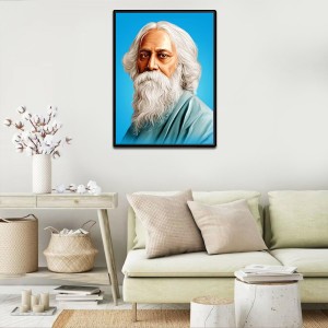 Rabindranath Tagore Laminated Photo - 9x11 Inches, Divine Blessings for Home & Office and Temple Decoration Rabindranath Tagore Laminated Photo - 9x11 Inches, Divine Blessings for Home & Office and Temple Decoration