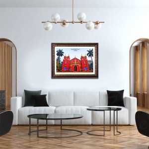 Sacred Heart Church Church Photo Frame, Beautiful Elegant Framed Wall Art of Iconic Cathedral