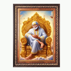 Sri Sai Baba Color Photo 10x14 Inch - Vibrant Religious Wall Art for Home or Office Decor. Sri Sai Baba Color Photo 10x14 Inch - Vibrant Religious Wall Art for Home or Office Decor.