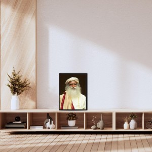 Sadhguru (Jaggi Vasudev) Laminated Photo - 5x7 Inches, Divine Blessings for Home & Office and Temple Decoration