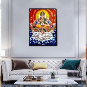 Surya Laminated Photo - 5x7 Inches, Divine Blessings for Home & Office and Temple Decoration Surya Laminated Photo - 5x7 Inches, Divine Blessings for Home & Office and Temple Decoration