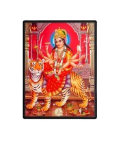 Maa Durga Laminated Photo (13x15 Inches Without glass) Divine Blessings for Table and Walls,Home & Office and Temple Decoration