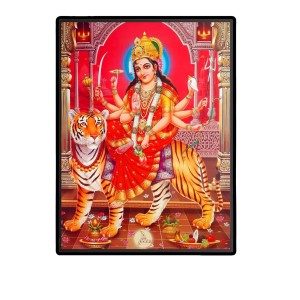Maa Durga Laminated Photo (13x15 Inches Without glass) Divine Blessings for Table and Walls,Home & Office and Temple Decoration Maa Durga Laminated Photo (13x15 Inches Without glass) Divine Blessings for Table and Walls,Home & Office and Temple Decoration