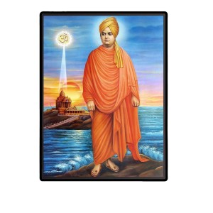 Swami Vivekananda Laminated Photo - 5x7 Inches, Divine Blessings for Home & Office and Temple Decoration