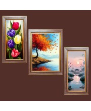 3-Pack Whispers Through the Leaves Photo Frames - 2 Pieces 10x17 Inch & 1 Piece 14x17 Inch - Rustic Wall Art for Home & Office Decor - Botanical Wall Hanging for Living Room, Bedroom, or Workspa 3-Pack Whispers Through the Leaves Photo Frames - 2 Pieces 10x17 Inch & 1 Piece 14x17 Inch - Rustic Wall Art for Home & Office Decor - Botanical Wall Hanging for Living Room, Bedroom, or Workspa