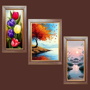 3-Pack Whispers Through the Leaves Photo Frames - 2 Pieces 6x13 Inch & 1 Piece 10x13 Inch - Rustic Wall Art for Home & Office Decor - Botanical Wall Hanging for Living Room, Bedroom, or Workspac 3-Pack Whispers Through the Leaves Photo Frames - 2 Pieces 6x13 Inch & 1 Piece 10x13 Inch - Rustic Wall Art for Home & Office Decor - Botanical Wall Hanging for Living Room, Bedroom, or Workspac