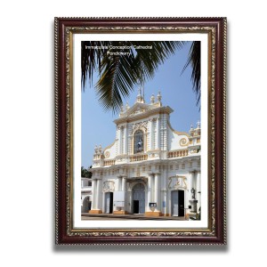 Immaculate Conception Cathedral Church Photo Frame, 10x14 Inches Beautiful Elegant Framed Wall Art of Iconic Cathedral Immaculate Conception Cathedral Church Photo Frame, 10x14 Inches Beautiful Elegant Framed Wall Art of Iconic Cathedral