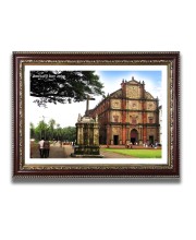 Basilica of Bom Jesus Church Photo Frame, Beautiful Elegant Framed Wall Art of Iconic Cathedral Basilica of Bom Jesus Church Photo Frame, Beautiful Elegant Framed Wall Art of Iconic Cathedral