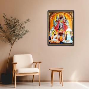 Kali, Ramakrishna Paramahamsa & Sarada Devi Laminated Photo - 5x7 Inches, Divine Blessings for Home & Office and Temple Decoration Kali, Ramakrishna Paramahamsa & Sarada Devi Laminated Photo - 5x7 Inches, Divine Blessings for Home & Office and Temple Decoration