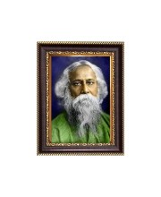 Sri Rabindra Nath Tagore Digital Print Photo 6.7x8.7 inches - Vibrant Religious Wall Art for Home or Office Decor.