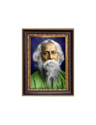 Sri Rabindra Nath Tagore Digital Print Photo 6.7x8.7 inches - Vibrant Religious Wall Art for Home or Office Decor.