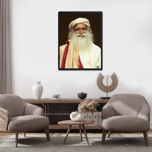 Sadhguru (Jaggi Vasudev) Laminated Photo - 5x7 Inches, Divine Blessings for Home & Office and Temple Decoration