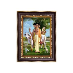 Sri Dattatreya Swamy Digital Print Photo 6.7x8.7 inches - Vibrant Religious Wall Art for Home, Office and Temple Decor. Sri Dattatreya Swamy Digital Print Photo 6.7x8.7 inches - Vibrant Religious Wall Art for Home, Office and Temple Decor.