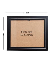 Hitech Sales Sri Krishna Photo Frame for Pooja Room, Temple Decor, Home Decoration and Gift (Wall and Tabletop, Rectangular, Printed Photo, 12 x 14 inches Frame, Brown)