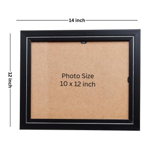 Hitech Sales Lord Radha Krishna Photo Frame for Pooja Room, Temple Decor, Home Decoration and Gift (Wall and Tabletop, Rectangular, Printed Photo, 12 x 14 inches Frame, Brown)