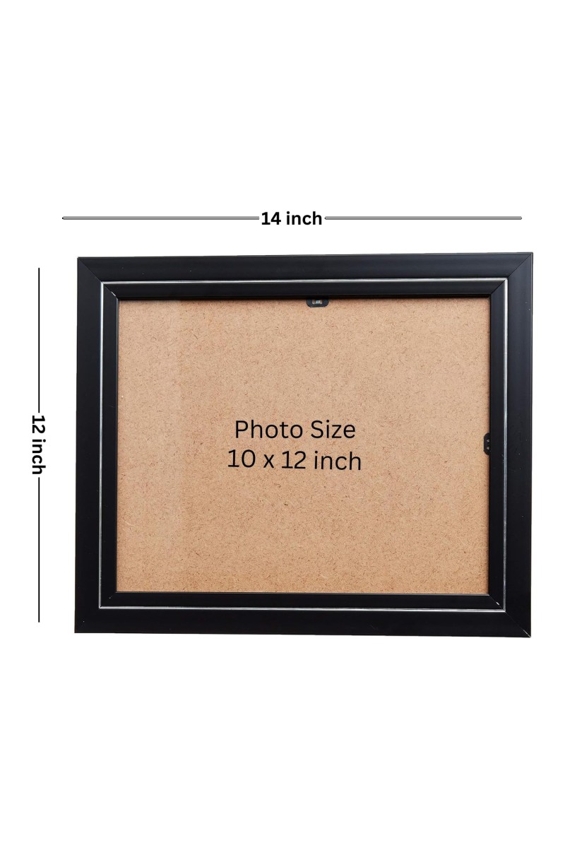 Hitech Sales Sri Krishna Photo Frame for Pooja Room, Temple Decor, Home Decoration and Gift (Wall and Tabletop, Rectangular, Printed Photo, 12 x 14 inches Frame, Brown)