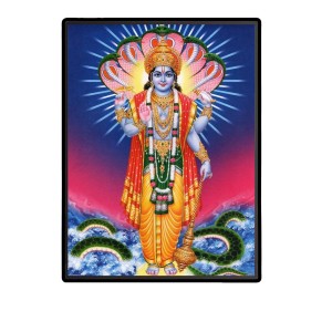Vishnu Laminated Photo - 9x11 Inches, Divine Blessings for Home & Office and Temple Decoration Vishnu Laminated Photo - 9x11 Inches, Divine Blessings for Home & Office and Temple Decoration