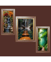 3-Pack Beautiful water fall Photo Frames - 2 Pieces 6x13 Inch & 1 Piece 10x13 Inch - Rustic Wall Art for Home & Office Decor - Botanical Wall Hanging for Living Room, Bedroom, or Workspace 3-Pack Beautiful water fall Photo Frames - 2 Pieces 6x13 Inch & 1 Piece 10x13 Inch - Rustic Wall Art for Home & Office Decor - Botanical Wall Hanging for Living Room, Bedroom, or Workspace
