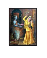 Meera bai Laminated Photo (13x15 Inches Without glass) Divine Blessings for Table and Walls,Home & Office and Temple Decoration