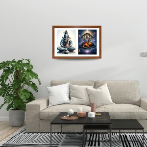 Lord shiva and vishnu Photo Frame - 11x15Inches - Spiritual Artwork for Home Wall Decoration, Puja Room and Office Decoration and Gifting Lord shiva and vishnu Photo Frame - 11x15Inches - Spiritual Artwork for Home Wall Decoration, Puja Room and Office Decoration and Gifting