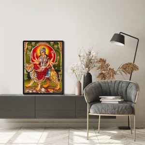 Maa Durga Laminated Photo (9x11 Inches) Divine Blessings for Home & Office and Temple Decoration Maa Durga Laminated Photo (9x11 Inches) Divine Blessings for Home & Office and Temple Decoration