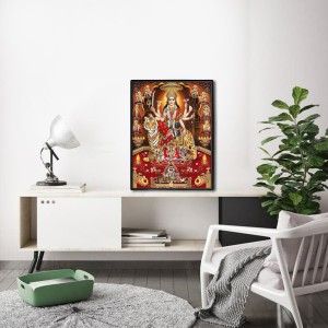 Vishnu Lakshmi Laminated Photo - 5x7 Inches, Divine Blessings for Home & Office and Temple Decoration Vishnu Lakshmi Laminated Photo - 5x7 Inches, Divine Blessings for Home & Office and Temple Decoration