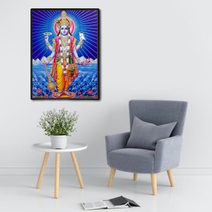 Vishnu Laminated Photo - 5x7 Inches, Divine Blessings for Home & Office and Temple Decoration Vishnu Laminated Photo - 5x7 Inches, Divine Blessings for Home & Office and Temple Decoration