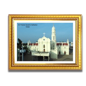 St. Francis Xavier Church Photo Frame, Beautiful Elegant Framed Wall Art of Iconic Cathedral St. Francis Xavier Church Photo Frame, Beautiful Elegant Framed Wall Art of Iconic Cathedral