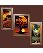 3-Pack Nature’s Timeless Tale painting Photo Frames - 2 Pieces 6x13 Inch & 1 Piece 10x13 Inch - Rustic Wall Art for Home & Office Decor - Botanical Wall Hanging for Living Room, Bedroom, or Wo 3-Pack Nature’s Timeless Tale painting Photo Frames - 2 Pieces 6x13 Inch & 1 Piece 10x13 Inch - Rustic Wall Art for Home & Office Decor - Botanical Wall Hanging for Living Room, Bedroom, or Wo