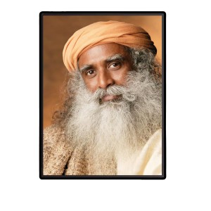Sadhguru (Jaggi Vasudev) Laminated Photo - 11x13 Inches, Divine Blessings for Home & Office and Temple Decoration