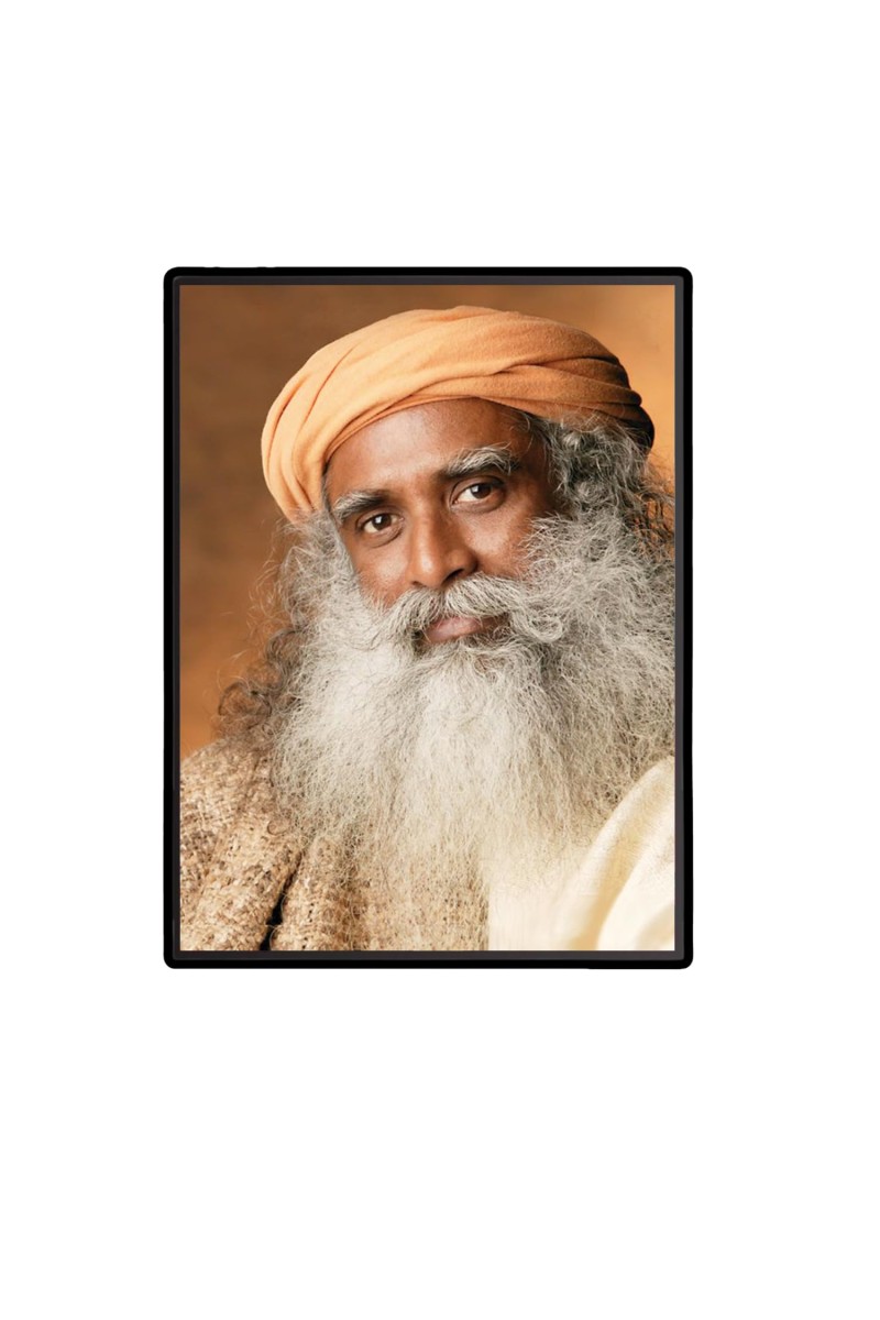 Sadhguru (Jaggi Vasudev) Laminated Photo - 11x13 Inches, Divine Blessings for Home & Office and Temple Decoration