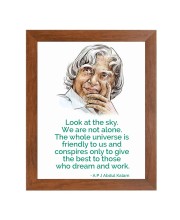 A P J Abdul Kalam & Famous Quote Brown Frame, 10x14InchesInspirational Wall Art for Office, Home DecorIdeal Spiritual Gift A P J Abdul Kalam & Famous Quote Brown Frame, 10x14InchesInspirational Wall Art for Office, Home DecorIdeal Spiritual Gift