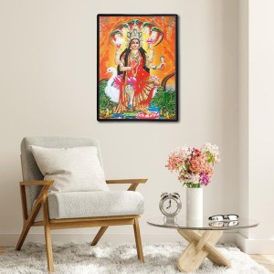 Maa Manasa Laminated Photo - 5x7 Inches, Divine Blessings for Home & Office and Temple Decoration