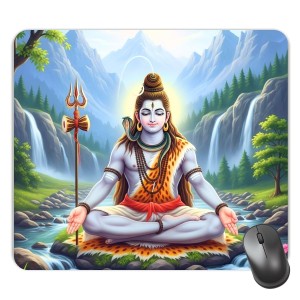 Customized Lord Shiva Picture Sublimation Mouse Pad | 8 X 7.5 Inch | Smooth Cloth Surface | Non-Slip Rubber Base | Personalized Mousepad for Laptop & Desktop (F17366) Customized Lord Shiva Picture Sublimation Mouse Pad | 8 X 7.5 Inch | Smooth Cloth Surface | Non-Slip Rubber Base | Personalized Mousepad for Laptop & Desktop (F17366)