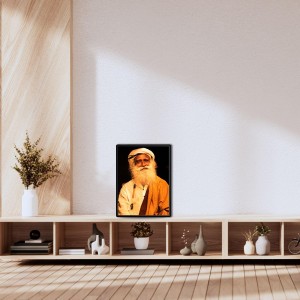 Sadhguru (Jaggi Vasudev) Laminated Photo - 5x7 Inches, Divine Blessings for Home & Office and Temple Decoration