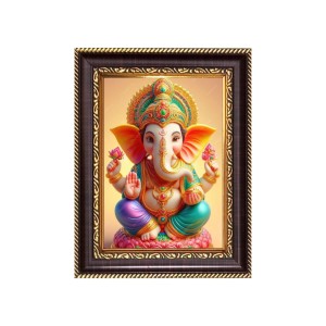 Sri Ganeshji Digital Print Photo 6.7x8.7 inches - Vibrant Religious Wall Art for Home, Office and Temple Decor. Sri Ganeshji Digital Print Photo 6.7x8.7 inches - Vibrant Religious Wall Art for Home, Office and Temple Decor.