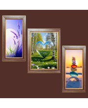 3-Pack Serenity at it Photo Frames - 2 Pieces 6x13 Inch & 1 Piece 10x13 Inch - Rustic Wall Art for Home & Office Decor - Botanical Wall Hanging for Living Room, Bedroom, or Workspace 3-Pack Serenity at it Photo Frames - 2 Pieces 6x13 Inch & 1 Piece 10x13 Inch - Rustic Wall Art for Home & Office Decor - Botanical Wall Hanging for Living Room, Bedroom, or Workspace