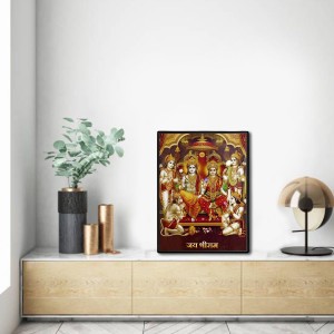 Ram Darbar Laminated Photo - 5x7 Inches, Divine Blessings for Home & Office and Temple Decoration Ram Darbar Laminated Photo - 5x7 Inches, Divine Blessings for Home & Office and Temple Decoration