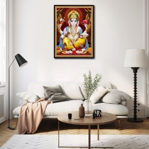 Sri Ganesh Laminated Photo (13x15 Inches Without glass) Divine Blessings for Table and Walls,Home & Office and Temple Decoration Sri Ganesh Laminated Photo (13x15 Inches Without glass) Divine Blessings for Table and Walls,Home & Office and Temple Decoration
