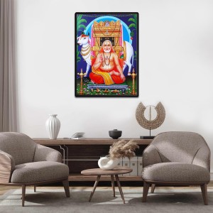 Raghavendra Swami Laminated Photo - 5x7 Inches, Divine Blessings for Home & Office and Temple Decoration